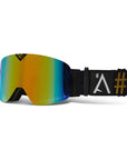 Number A Stato Goggles gold mirror lens black & gold strap cycling eyewear mtb biking goggles